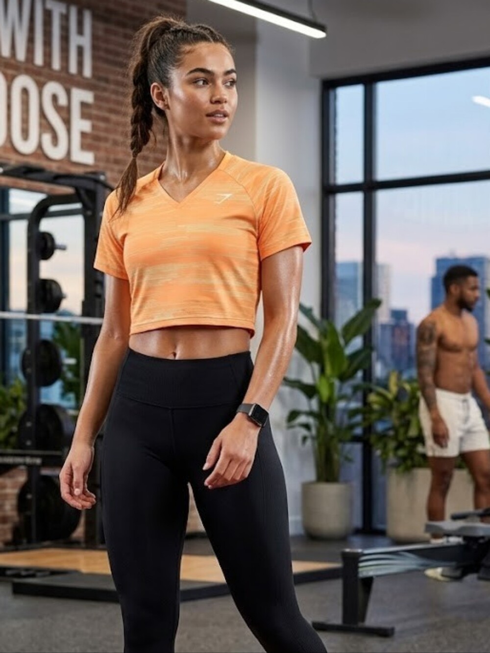 Gymshark Boxy Fit Cropped Tee Size M